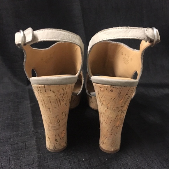 Franco Sarto open toe sling back wedge sandals 9 - Picture 3 of 5